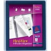 Pocket Folders|Avery Flexi-View 6-Pocket Presentation Folder, Navy Blue (47696)