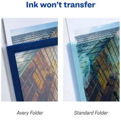 Pocket Folders|Avery Flexi-View 6-Pocket Presentation Folder, Navy Blue (47696)