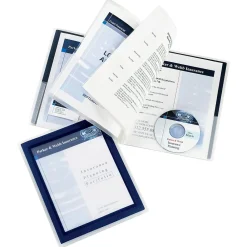 Pocket Folders|Avery Flexi-View 6-Pocket Presentation Folder, Navy Blue (47696)