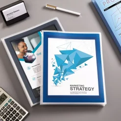 Pocket Folders|Avery Flexi-View 6-Pocket Presentation Folder, Navy Blue (47696)