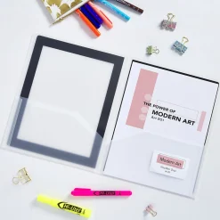 Pocket Folders|Avery Flexi-View 2-Pocket Presentation Folders, Black, 2/Pack (47847)