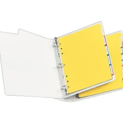 Dividers|Avery Heavy-Duty Plastic Dividers with White Tab Labels, 5 Tabs, Multicolor (23080)