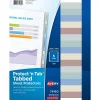 Sheet Protectors|Avery Heavyweight Protect 'n Tab 5 Tabs, 8-1/2" x 11", Clear, 1/Set (74160)