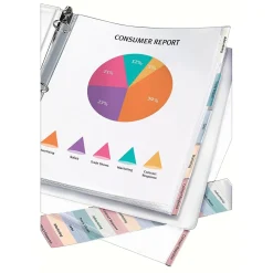 Sheet Protectors|Avery Heavyweight Protect 'n Tab 5 Tabs, 8-1/2" x 11", Clear, 1/Set (74160)