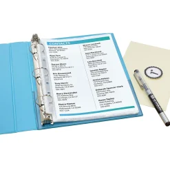 Sheet Protectors|Avery Heavyweight Sheet Protectors, 5.5" x 8.5", Diamond Clear, 15/Pack (77007)