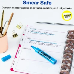 Highlighters|Avery Hi-Liter Desk Style Highlighters, Chisel Tip, Blue, Dozen (24016)