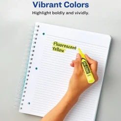 Highlighters|Avery Hi-Liter Desk-Style Highlighters, Fluorescent Yellow, Value Pack of 36 (98208)