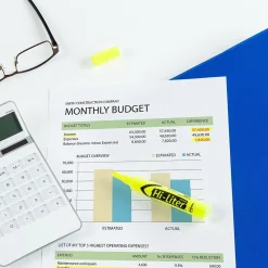 Highlighters|Avery Hi-Liter Desk-Style Highlighters, Fluorescent Yellow, Value Pack of 36 (98208)