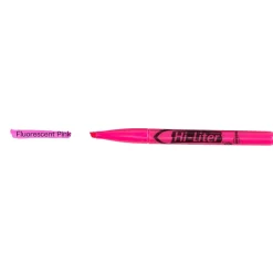 Highlighters|HI-LITER Avery Stick Highlighters, Chisel, Pink, Dozen (23592)