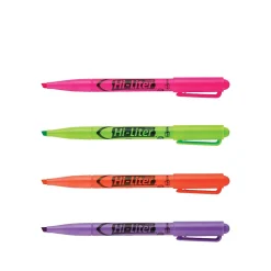 Highlighters|HI-LITER Avery Stick Highlighters, Chisel, Assorted, 6/Pack (23565)