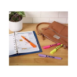 Highlighters|HI-LITER Avery Stick Highlighters, Chisel, Assorted, 6/Pack (23565)