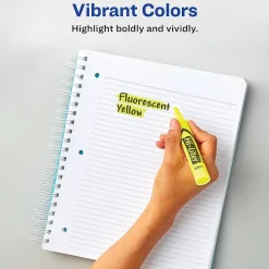 Highlighters|Avery Hi-Liter Tank Highlighter, Chisel Tip, Purple, Dozen (24060)