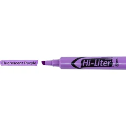 Highlighters|Avery Hi-Liter Tank Highlighter, Chisel Tip, Purple, Dozen (24060)