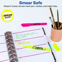 Highlighters|Avery Hi-Liter The Original Pen-Style Stick Highlighters, Chisel, Assorted, 24/Pack (29861)