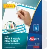 Dividers|Avery Index Maker Extra-Wide Paper Dividers with Print & Apply Label Sheets, 5 Tabs, White (11438)