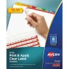 Dividers|Avery Index Maker Paper Dividers with Print & Apply Label Sheets, 8 Tabs, Multicolor, 25 Sets/Pack (11424)