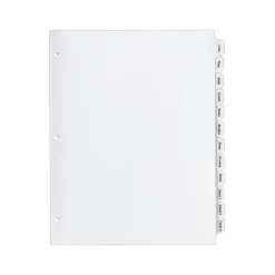 Dividers|Avery Index Maker Paper Dividers with Print & Apply Label Sheets, 12 Tabs, White (11428)