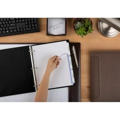 Dividers|Avery Index Maker Paper Dividers with Print & Apply Label Sheets, 3 Tabs, White, 5 Sets/Pack (11435)