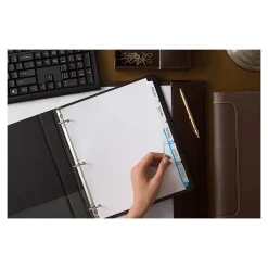 Dividers|Avery Index Maker Paper Dividers with Print & Apply Label Sheets, 5 Tabs, White, 25 Sets/Pack (11446)