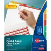 Dividers|Avery Index Maker Paper Dividers with Print & Apply Label Sheets, 8 Tabs, Multicolor (11407)