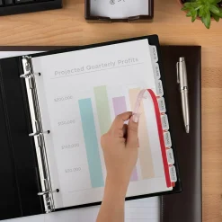 Dividers|Avery Index Maker Plastic Dividers with Print & Apply Label Sheets, 8 Tabs, Frosted White (11450)