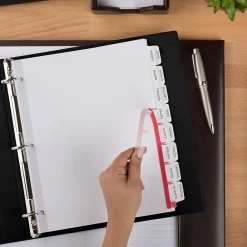 Dividers|Avery Index Maker Print & Apply Dividers, 16-Tab, White, Set (13150)