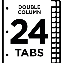 Dividers|Avery Index Maker Print & Apply Dividers, 24-Tab, White, Set (13151)