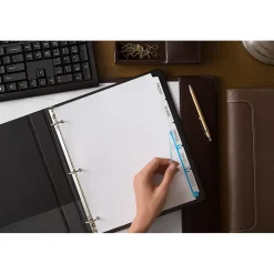 Dividers|Avery IndexMaker Print & Apply Label Dividers, 5-Tab, Clear, 5/Pack (11436)