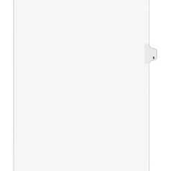 Dividers|Avery Individual Numeric Paper Dividers, #8, White, 25 Sets/Pack (11918)