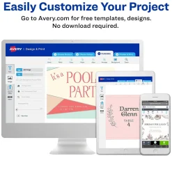 Labels|Avery Inkjet Multipurpose Sticker Paper, 8.5