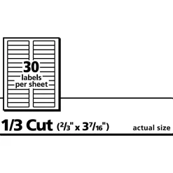 Labels|Avery Laser/Inkjet File Folder Labels, 2/3