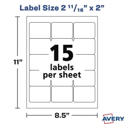 Labels|Avery Laser/Inkjet Media Labels, 2