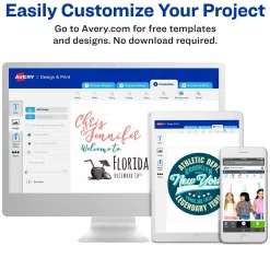 Labels|Avery Laser/Inkjet Multipurpose Printable Sticker Project Paper, 8.5