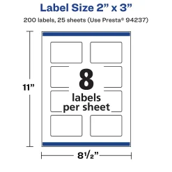 Labels|Avery Laser/Inkjet Rectangle Labels, 2