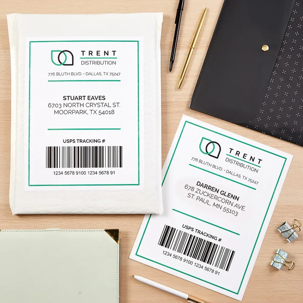 Avery Laser/Inkjet Shipping Labels, 5-1/2" x 8-1/2", White, 500 Labels/Box (95930)