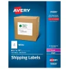 Clearance Avery Laser/Inkjet Shipping Labels, 8-1/2" x 11", White, 250 Labels/Box (95920)