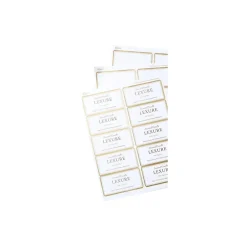 Online Avery Laser/Inkjet Shipping Labels, 2" x 4", White with Metallic Gold Borders, 100 Labels/Pack (6541)