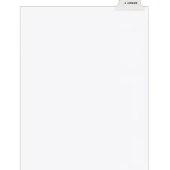 Dividers|Avery Legal Pre-Printed Paper Dividers, Bottom Tab EXHIBIT F, White, Style, Letter Size, 25/Pack (11945)