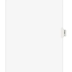 Dividers|Avery Legal Pre-Printed Paper Dividers, Side Tab EXHIBIT E Tab, White, Style, Letter Size, 25/Pack (01375)