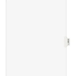 Dividers|Avery Legal Pre-Printed Paper Dividers, Side Tab EXHIBIT F, White, Style, Letter Size, 25/Pack (01376)