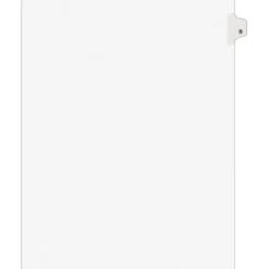 Dividers|Avery Legal Pre-Printed Paper Divider, Side Tab B, White, Style, Letter Size, 25/Pack (01402)