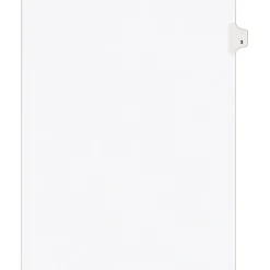 Dividers|Avery Legal Pre-Printed Paper Dividers, Side Tab #3, White, Style, Letter Size, 25/Pack (11913)