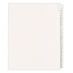 Dividers|Avery Legal Pre-Printed Paper Divider Collated Set, A-Z Tabs, White, Allstate Style, Letter Size (01700)