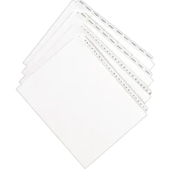 Dividers|Avery Legal Pre-Printed Paper Divider Collated Set, 51-75 Tabs, White, Allstate Style, Letter Size (01703)