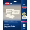 Business Cards*Avery Microperforated Business Cards, 2" x 3 1/2", Matte Ivory, 250 Per Pack (5376)