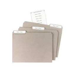 Labels|Avery Mini-Sheets Laser/Inkjet File Folder Labels, 2/3" x 3-7/16", White, 300 Labels/Pack (2181)