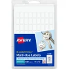 Labels|Avery Multipurpose Labels, 3/8" x 5/8", White, Non-Printable, 1,008 Labels/Pack (5414)