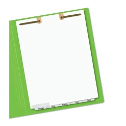 Dividers|Avery Narrow Write & Erase Paper Dividers for Classification Folders, 5 Tabs, Bottom Tabs (13164)