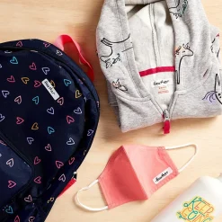 Labels|Avery No-Iron Fabric Labels on 4" x 6" Sheets, 1/2" x 1-3/4", White, Non-Printable, 54 Labels/Pack (40720)