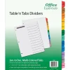 Dividers|Avery Office Essentials Table 'n Tabs Pre-Printed Monthly Paper Divider, Jan-Dec Tabs, Multicolor, 1 Set (AVE11679)